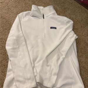 Patagonia Women’s White Quarter-Zip Pullover - Large